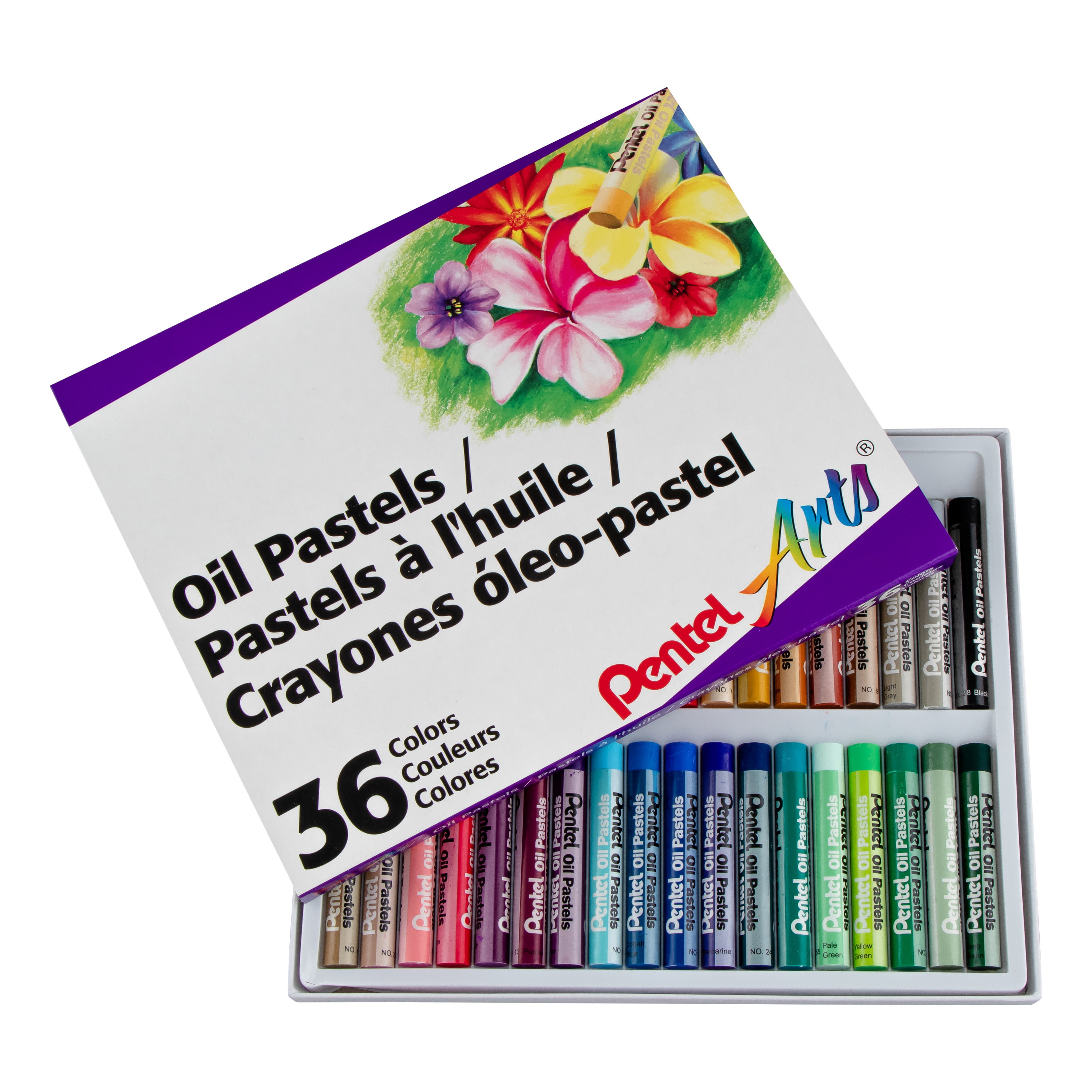 Pentel Oil Pastel 36-Color Set