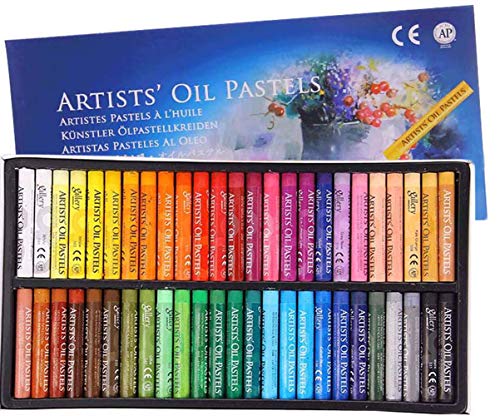 50 Piece Assorted Soft Oil Pastel Set for Artists