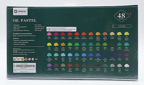 48-Color Soft Oil Pastels for Art: Supplies for Artists