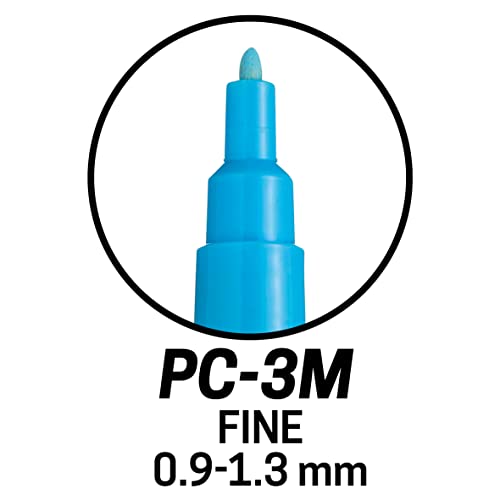 POSCA PC-3M Water Based Marker Paint Pens. Multi-Surface Pastel Set of 8