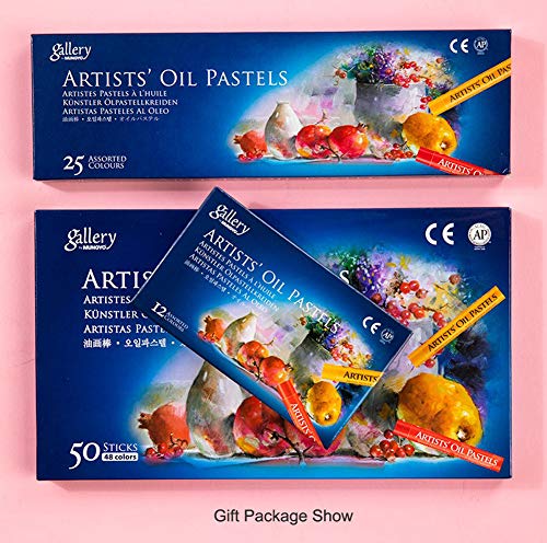 50 Piece Assorted Soft Oil Pastel Set for Artists