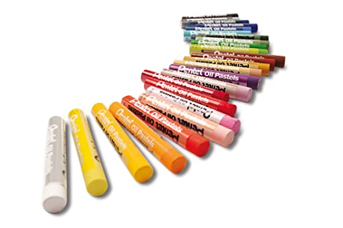 Pentel Arts Oil Pastels - Assorted Colours (25 sticks)