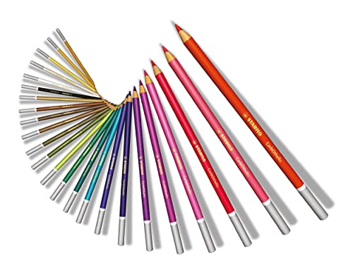 STABILO CarbOthello Chalk-Pastel Pencil Set - 12 Colors
