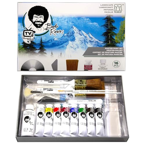 Bob Ross Master Paint Set with Travel Easel