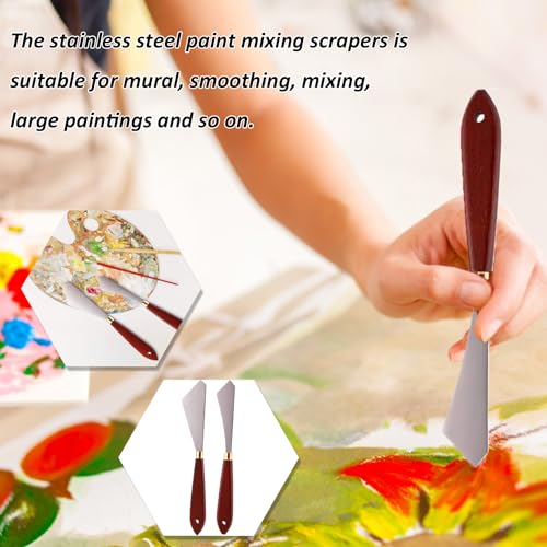 Stainless Steel Palette Knife Set for Painting - 2PCS