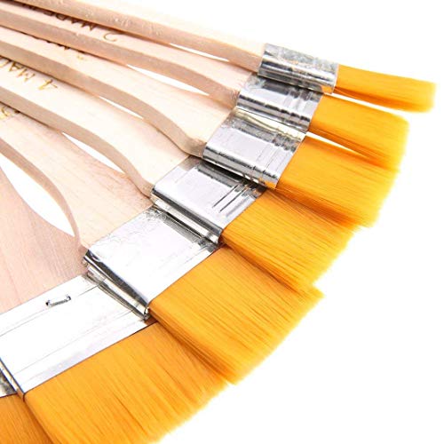 12-Piece Wooden Painting Brush Set for Artists