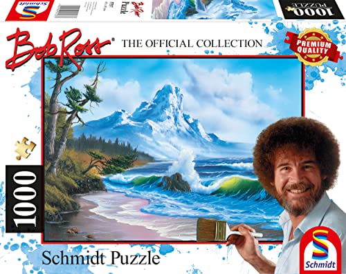 Bob Ross Mountain by the Sea Jigsaw Puzzle