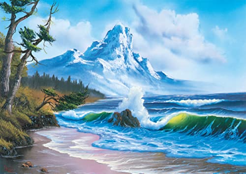 Bob Ross Mountain by the Sea Jigsaw Puzzle