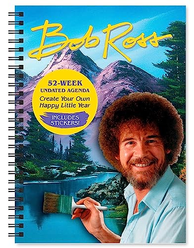 Bob Ross Undated Calendar with Stickers