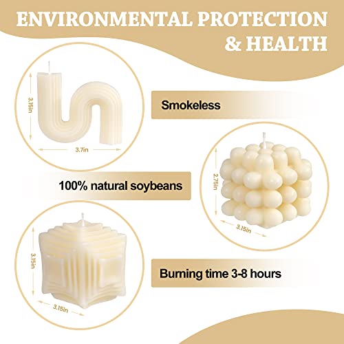 Bubble Candle Set - Decorative Scented Home Accents