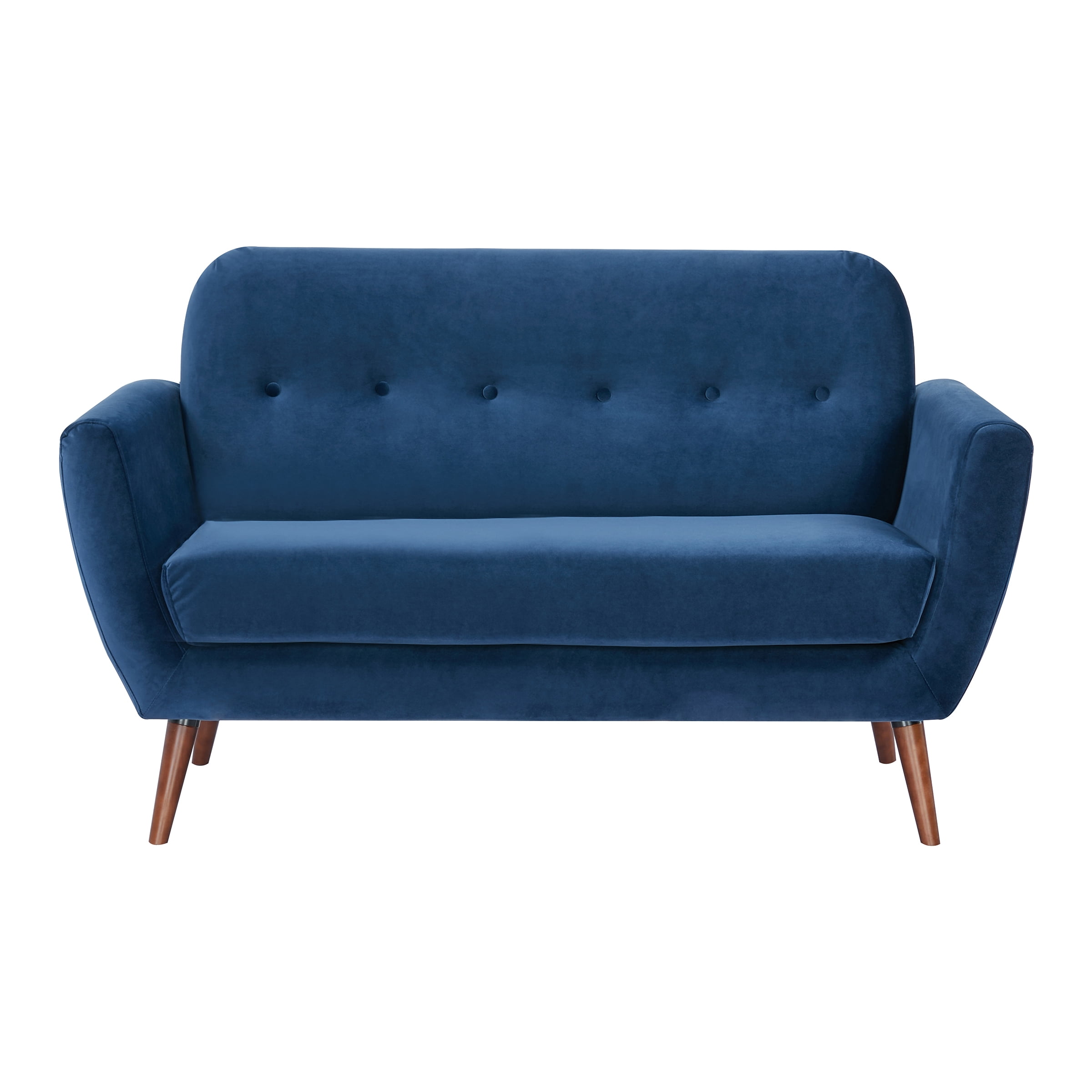 A&D Home Velvet Blue Oakland Loveseat
