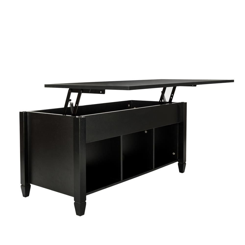 Ktaxon Black Lift Top Coffee Table with Storage