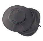 UPF50+ Wide Brim Mesh Sun Hat - Dark Gray