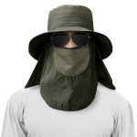 3-Pack Men's Fishing Hats with Sun Protection Flap