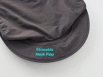 UPF50+ Wide Brim Mesh Sun Hat - Dark Gray