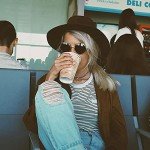 DRESHOW Women's Boho Wide Brim Fedora Hat
