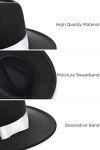 1920s Gatsby Panama Fedora Hat for Men