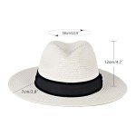 Wide Brim Straw Panama Hat for Summer