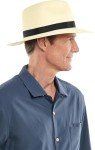 Lightweight UPF 50+ Peyton Sun Fedora - Ivory/Black