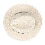 Levi's Lightweight Black Straw Fedora Hat for Men