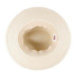 Levi's Lightweight Black Straw Fedora Hat for Men