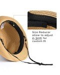 Foldable Fedora Straw Sun Hat for Beach Use