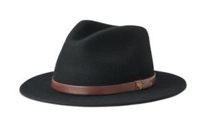 Brixton Messer Black Fedora for All Genders