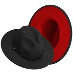 Wide Brim Felt Fedora Hat for Men & Women