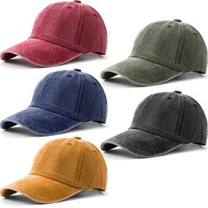 Unisex Vintage Washed Cotton Baseball Cap Set