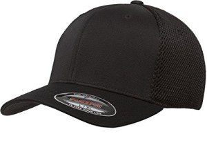 Men's Flexfit Ultrafibre Airmesh Trucker Hat - Black