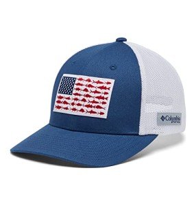 Columbia PFG Mesh Fish Flag Cap, Night Tide