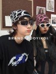 Y2K Gothic Spider Pattern Knitted Beanie Hat