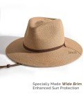 Women's Wide Brim Straw Panama Sun Hat