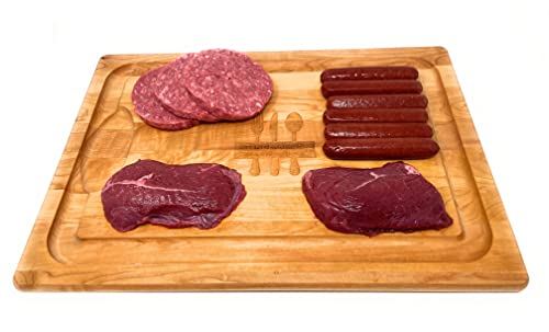 Gourmet Bison Trial Pack: Steaks, Burgers, Hot Dogs