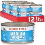 Bumble Bee Medium Shrimp, 6 oz Cans (12 Pack)