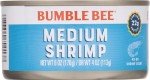 Bumble Bee Medium Shrimp, 6 oz Cans (12 Pack)