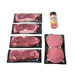 Aged Angus New York Strip & Ground Beef Set