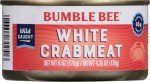 Bumble Bee White Flake Crab Meat, 6 oz Cans