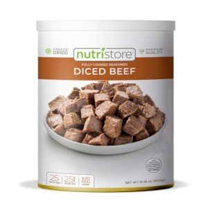 Freeze-Dried Beef Dices for Camping & Meal Prep