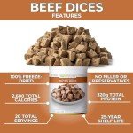 Freeze-Dried Beef Dices for Camping & Meal Prep