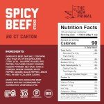Spicy Grass-Fed Beef Sticks - Keto Snack 20 Count