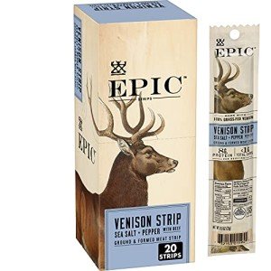 Keto-Friendly Epic Venison & Beef Strips - 20 ct