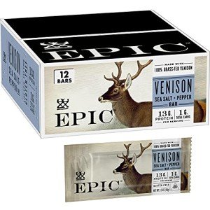 Venison Sea Salt & Pepper Bars - 12 Pack