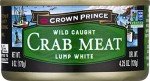 Crown Prince Lump White Crab Meat, 12 Cans
