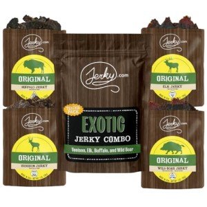 Exotic Wild Game Jerky Sampler Pack - 4 Types