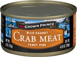Crown Prince Pink Crab Meat, 12 Cans