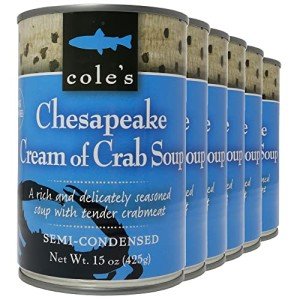 Cole's Chesapeake Cream of Crab Soup Pack - 6 Cans