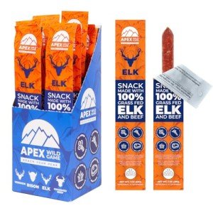 Elk Grass-Fed Meat Sticks - 12-Pack