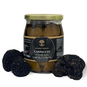 Italian Black Summer Truffle Carpaccio in Olive Oil