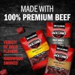 Jack Link's Beef Jerky Bold Variety Pack – Includes Original, Teriyaki and Peppered Jerky, Bulk Protein Snack Pack, Good Source of Protein, Meat Snacks Made with 100% Beef – 1.25 Oz (Pack of 15)
